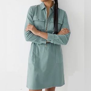 J. Crew zip front chino dress